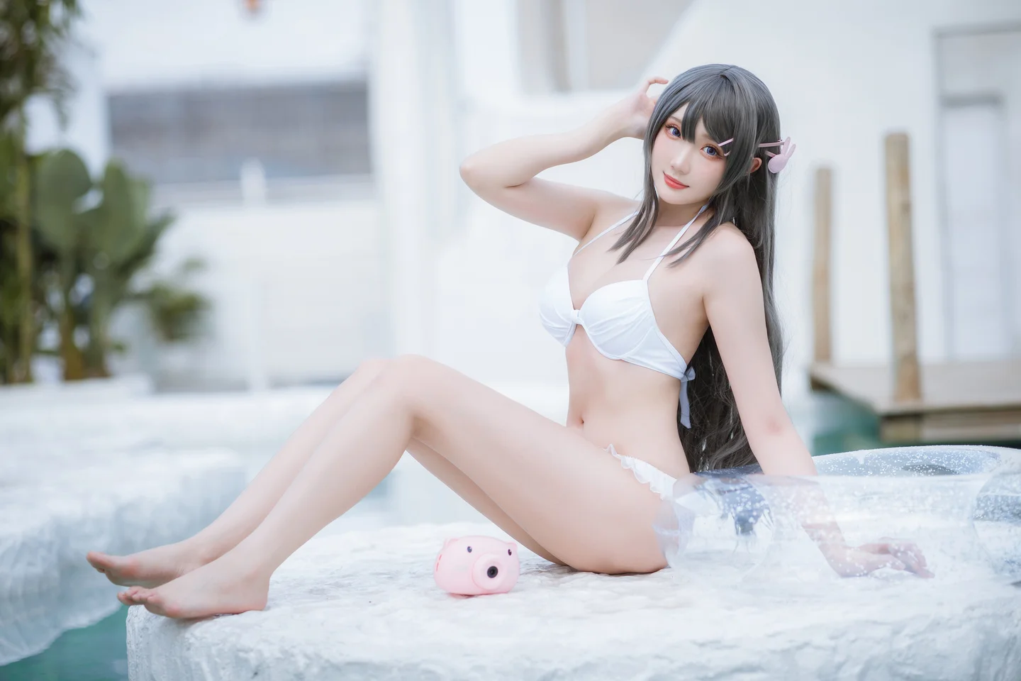 瓜希酱 - 樱岛麻衣 泳装 [28P-107MB] tg@simisebaisi 【丝足阁】028.webp